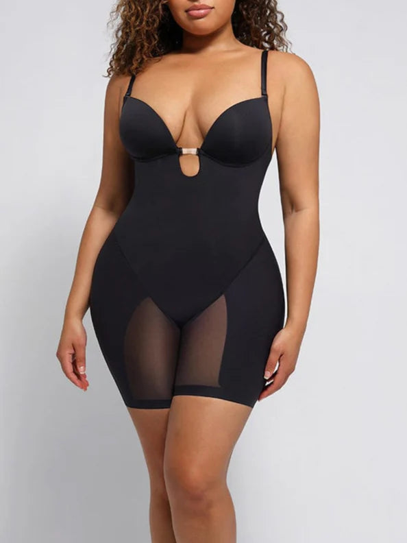 Nexa® – Bodysuit dos plongeant avec inserts fessiers amovibles