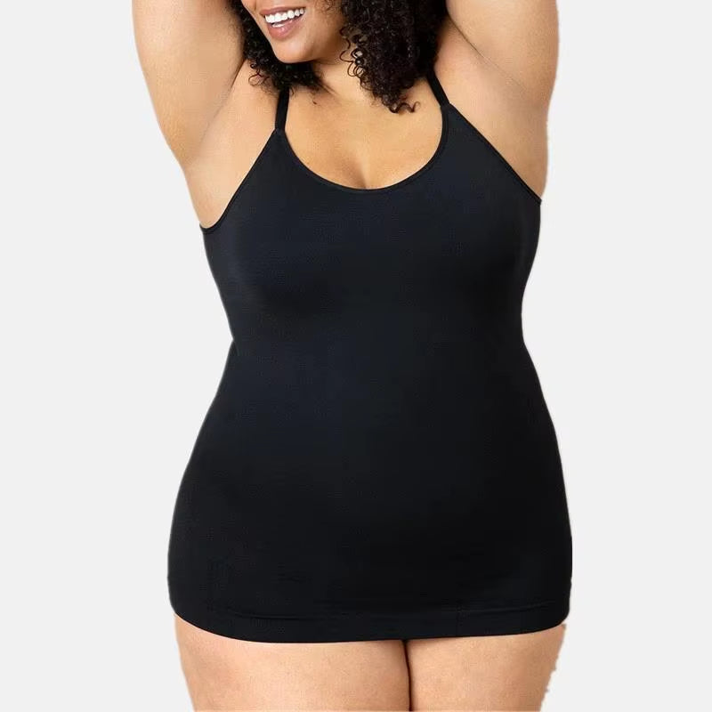 Camisole Sans Couture Unicontrol pour Femme, Haut de Compression à Encolure Dégagée avec Culotte Amincissante