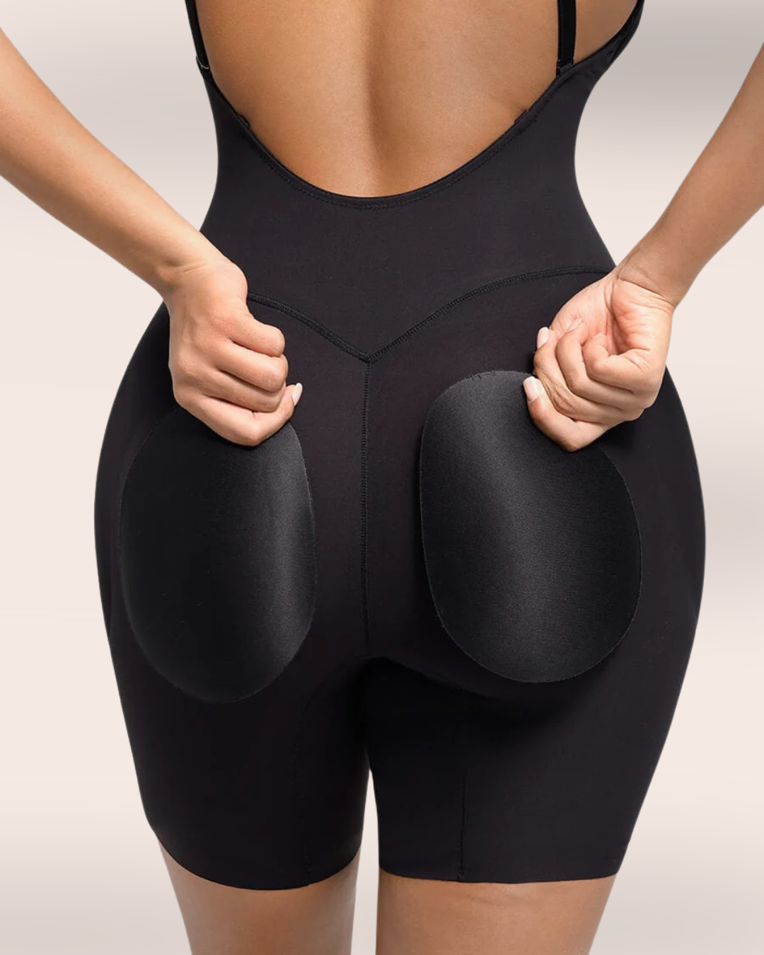 Nexa® – Bodysuit dos plongeant avec inserts fessiers amovibles SIRALUXE