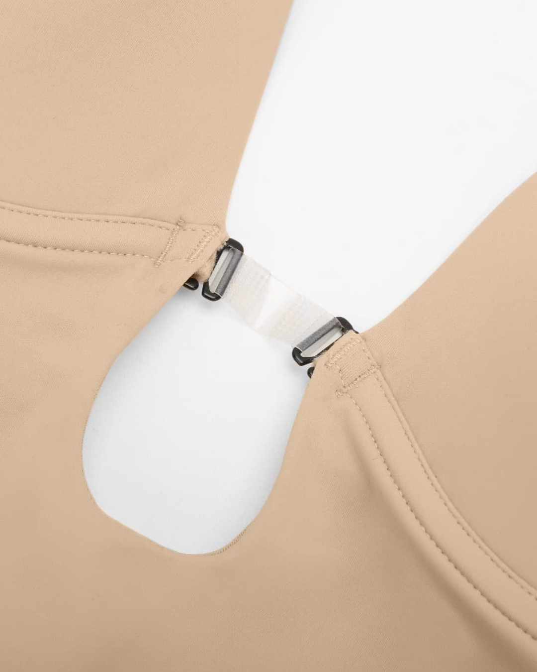 Nexa® – Bodysuit dos plongeant avec inserts fessiers amovibles SIRALUXE