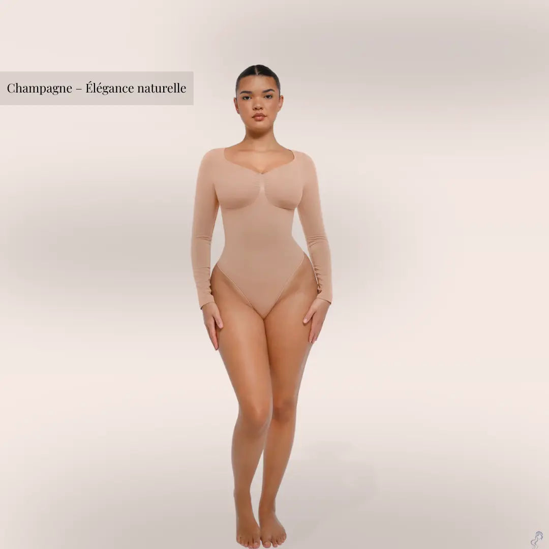 Body Sculpt Élégance – Manches Longues & Maintien Parfait SIRALUXE