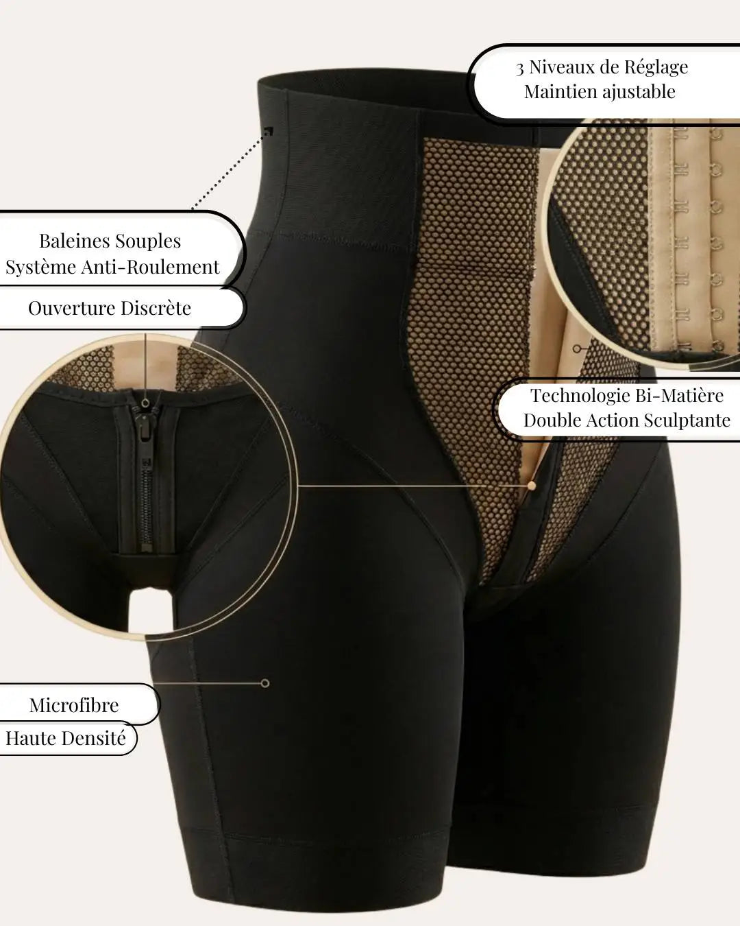 SlimFit® Panty Gainant Taille Haute – Ventre Plat & Fesses Galbées