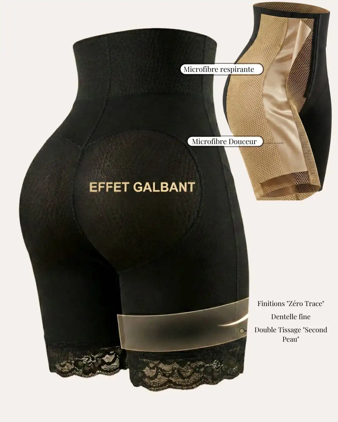 SlimFit® Panty Gainant Taille Haute – Ventre Plat & Fesses Galbées