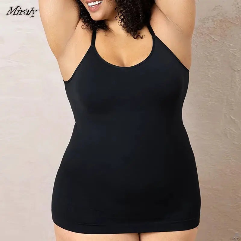 Camisole Sans Couture Unicontrol pour Femme, Haut de Compression à Encolure Dégagée avec Culotte Amincissante