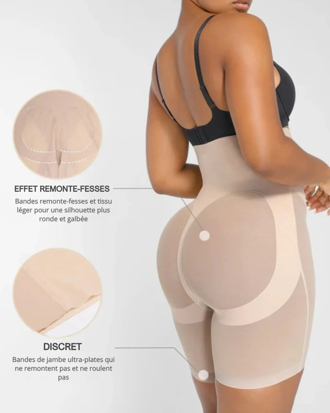AirSlim® – Short Gainant Invisible : Taille Affinée & Fessier Rehaussé Wiio