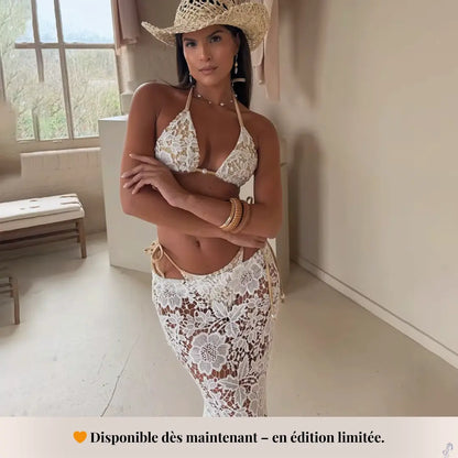 Sexy Bikini 3 Pièces en Dentelle – Élégance & Légèreté SIRALUXE