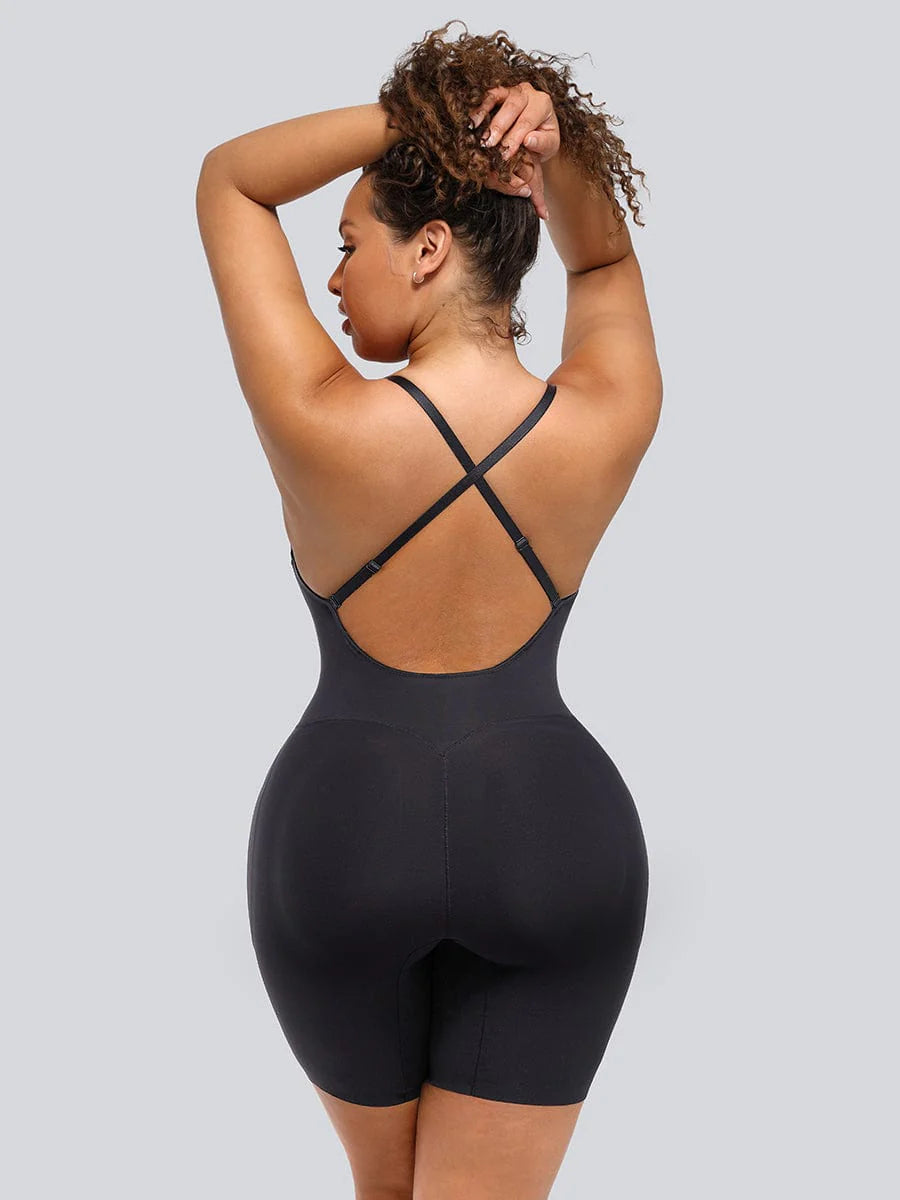 Nexa® – Bodysuit dos plongeant avec inserts fessiers amovibles