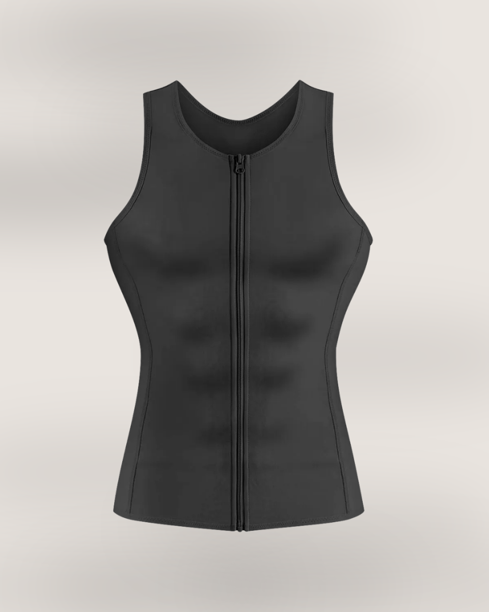 CoreFit® Gilet Sculptant Zippé Confiance Instantanée - SIRALUXE