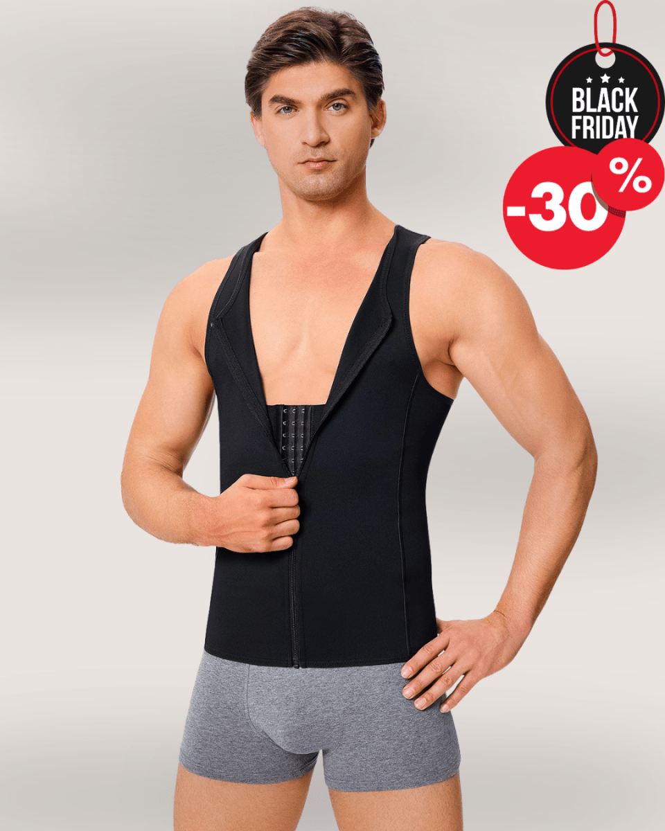 CoreFit® Gilet Sculptant Zippé Confiance Instantanée - SIRALUXE