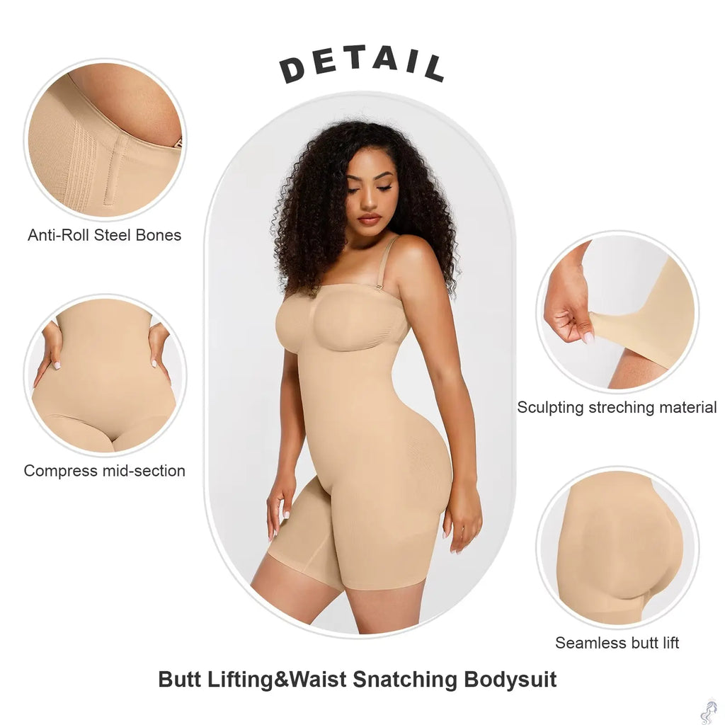 HEXIN Women's Plus Size High Elasticity Full Control Seamless Shapewear Slimmer from XS to 5XL