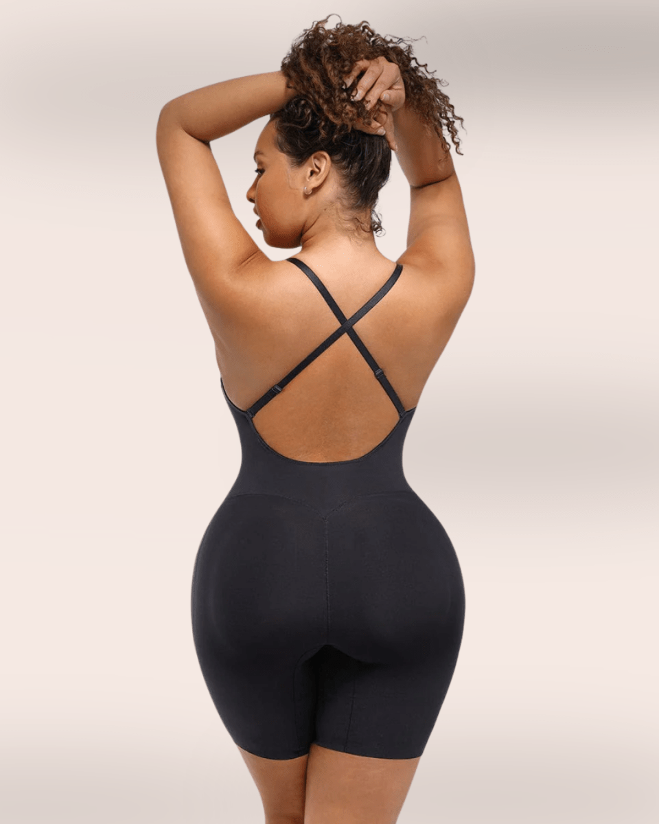 Lexa® – Bodysuit dos plongeant avec inserts fessiers amovibles - SIRALUXE