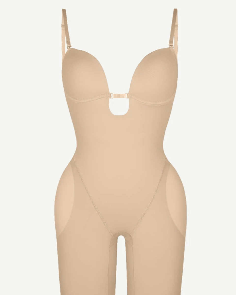 Lexa® – Bodysuit dos plongeant avec inserts fessiers amovibles - SIRALUXE