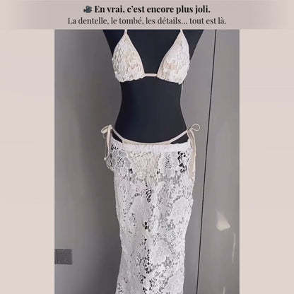 Sexy Bikini 3 Pièces en Dentelle - Élégance & Légèreté
