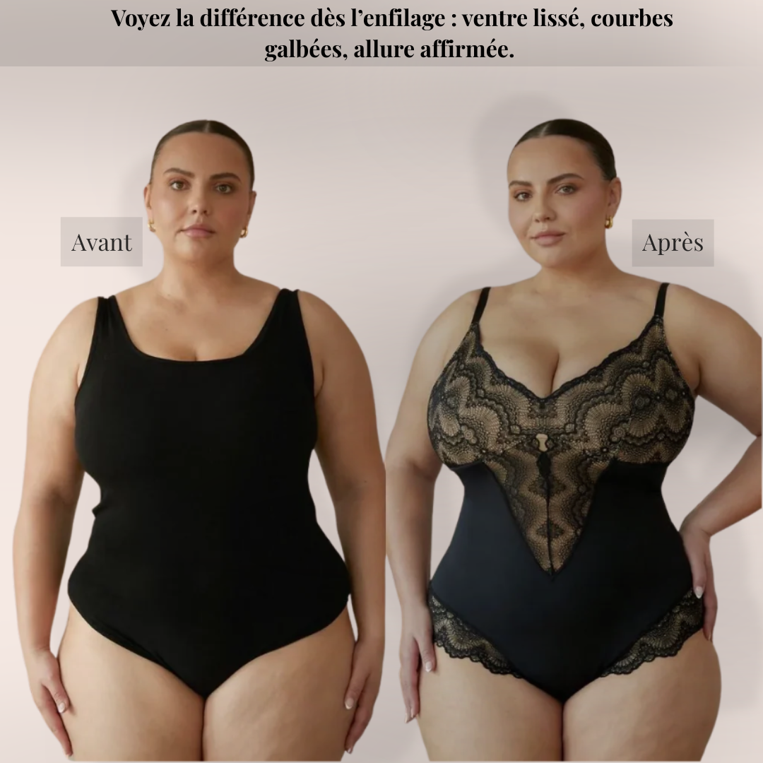 Sexy Body Sculptant Dentelle – Galbe, Séduction & Confort